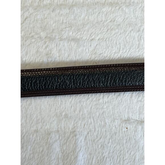 New Johnston Murphy 36 Mens Dress Belt Black Brown Silver Buckle 76-44049 - Picture 13 of 16